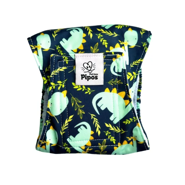 Pañal Reutilizable Para Macho Modelo Dinolandia Talla  S