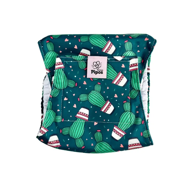 Pañal Reutilizable Para Macho Modelo Nopal Talla  S