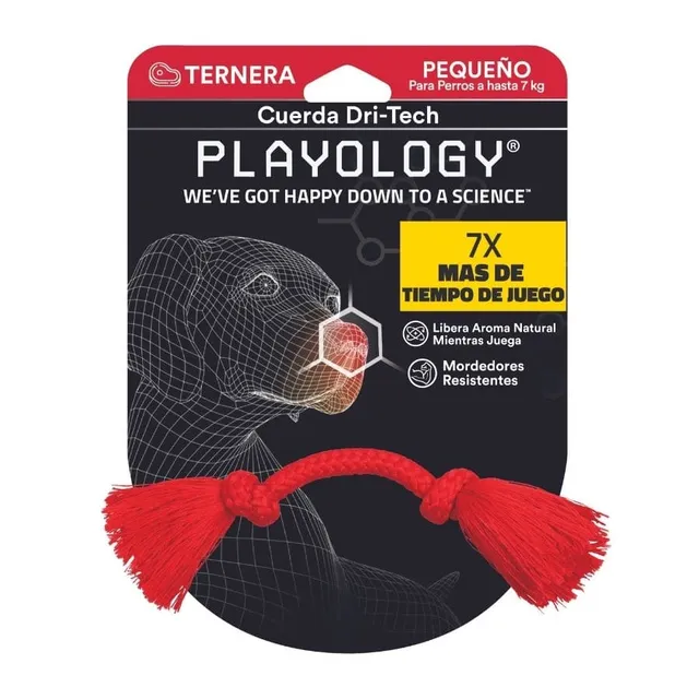 Playology Dri - Cuerda tecnológica con aroma a carne Talla S
