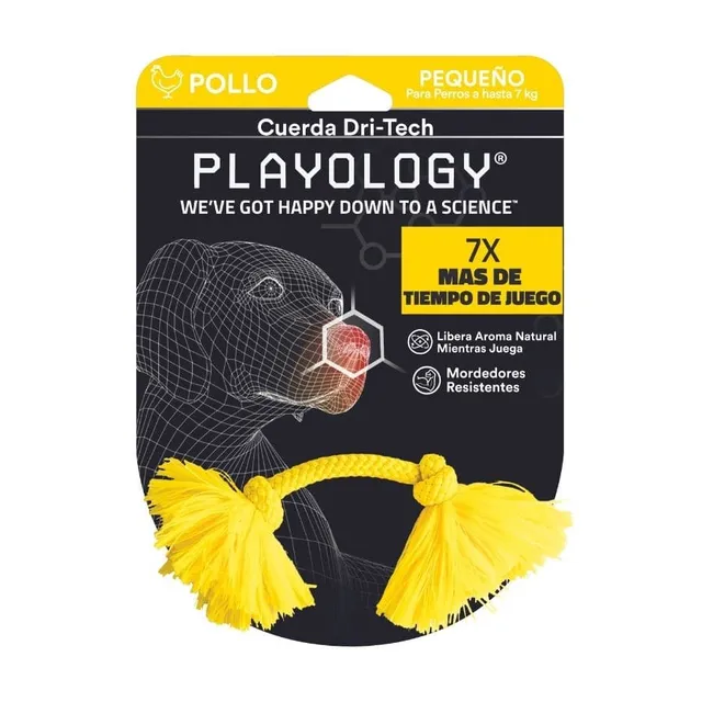 Playology Dri - Cuerda tecnológica con aroma a pollo Talla S