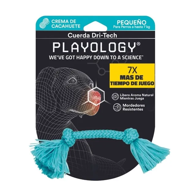 Playology Dri - Cuerda tecnológica con aroma a mantequilla de maní Talla S