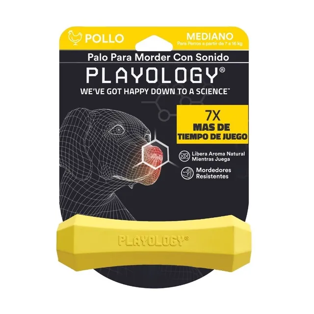 Playology Palo para masticar con aroma a pollo Talla L