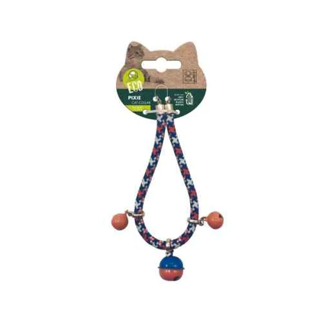 Pixie Cat Eco Collar Gato Azul Y Naranja