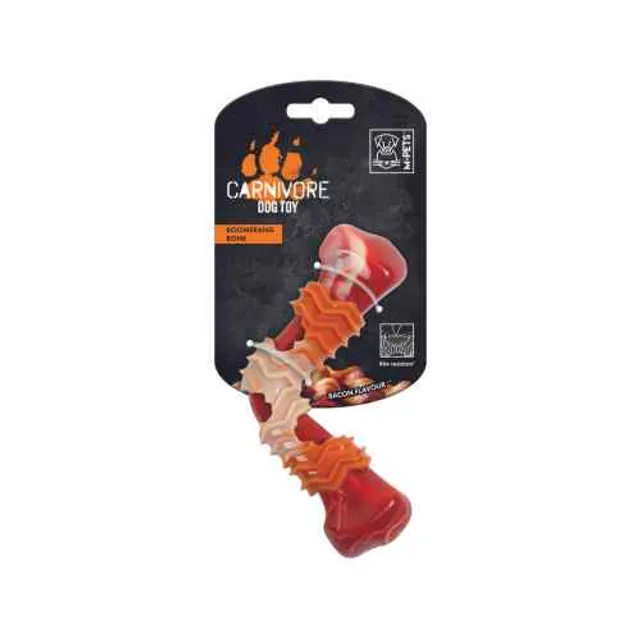 Carnivore Juguete Boomerang Hueso Aroma Tocino Talla S
