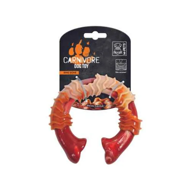 Carnivore Juguete Anillo Hueso Aroma Tocino Talla S