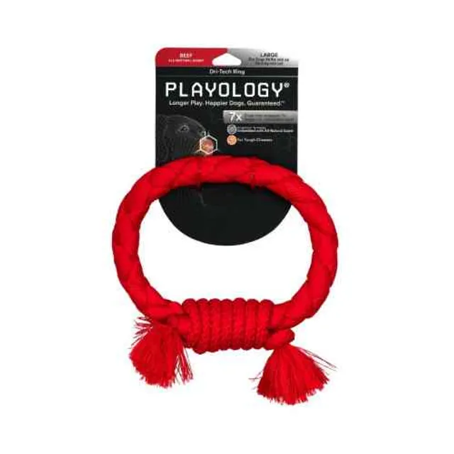 Playology Dri Tech Anillo De Soga Sabor Carne L