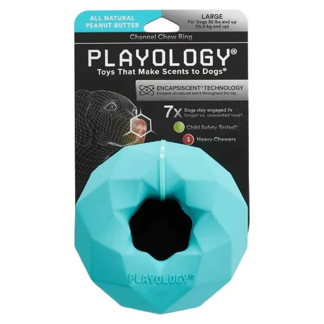 Playology Channel Chew Ring Peanut Butter L