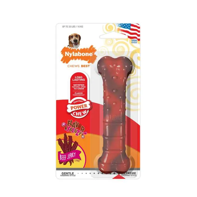 Nylabone Power Chew Huesto Texturizado Sabor Res Talla M