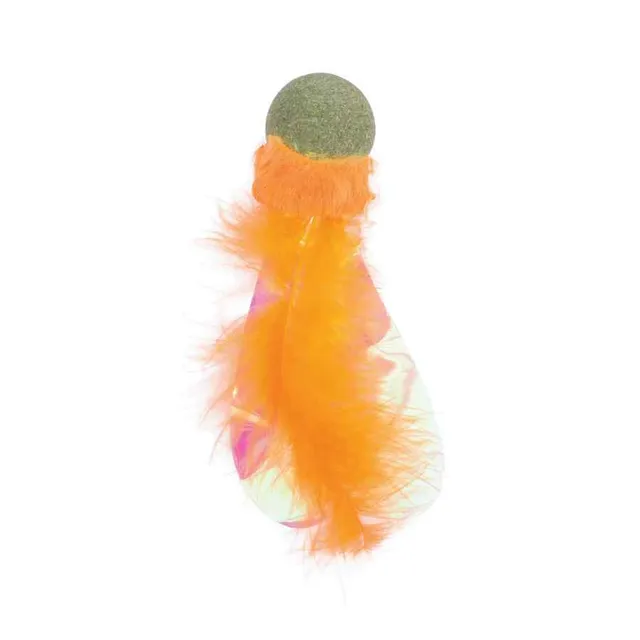 Mpets Charmy Juguete Catnip Luciérnaga Naranja
