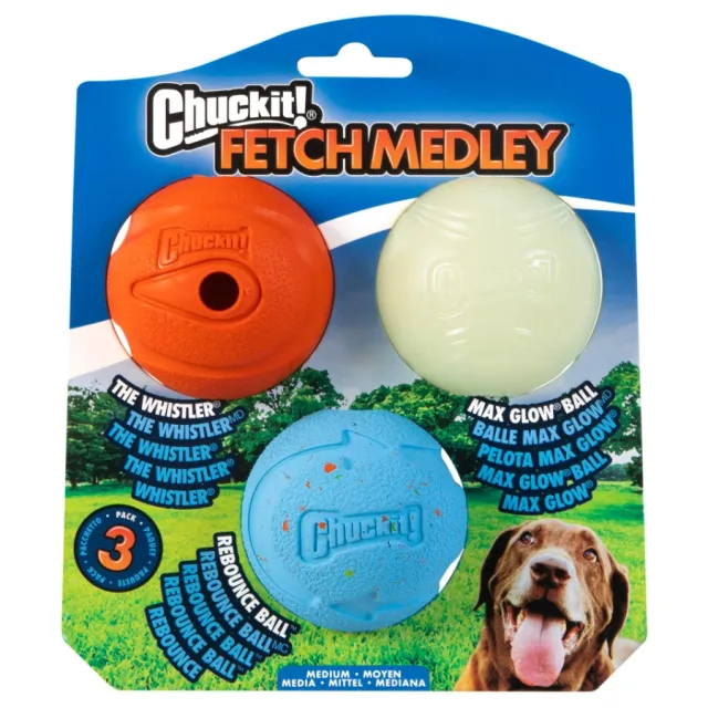 Chuckit! Fetch Medley Asst 3 Pkmed