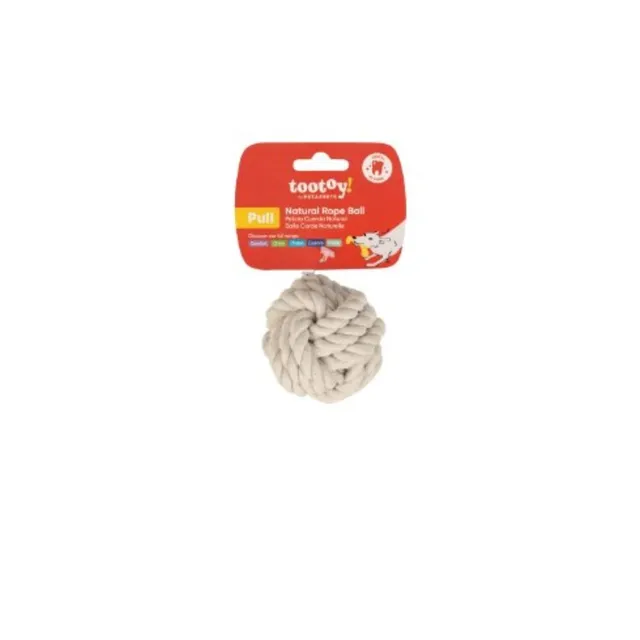 Tootoy! Pelota Cuerda Natural Multicolor