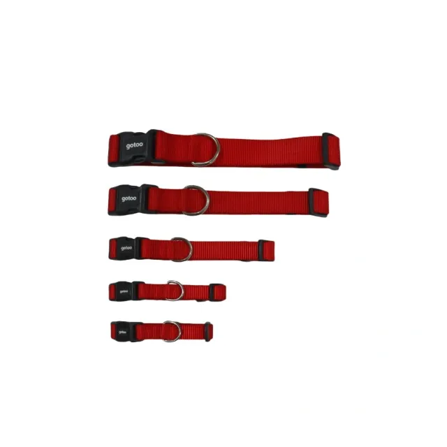 Gotoo! Collar De Nylon Rojo Talla XL