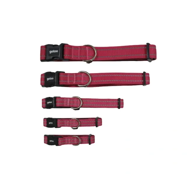Gotoo! Collar Reflectante Premium Rosado Talla XS