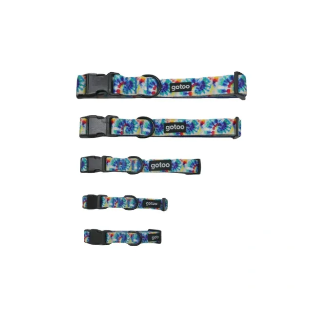 Gotoo! Collar Funny Fashhion Tie Die Azul Talla S