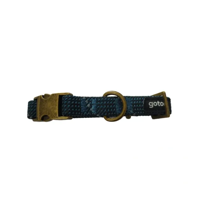 Gotoo! Azul Collar Deluxe Webbing Talla S
