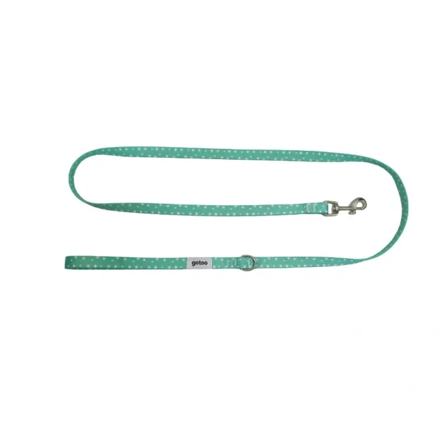 Gotoo! Set Arnés y Correa Para Perros Estrellas Verde Menta 20-30Cm; 102Cm