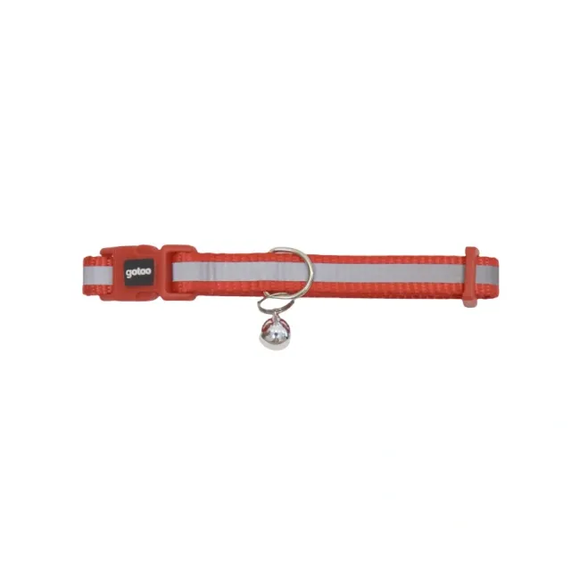 Gotoo! Collar Premium Reflectante Para Gato Rojo 1*20-30Cm
