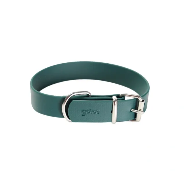 Gotoo! Collar Verde Deluxe Biothane Talla S