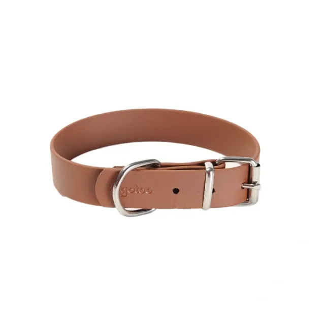 Gotoo! Collar Marrón Deluxe Biothane Talla L