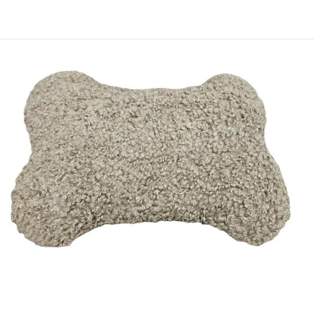 Leeby Dog Deluxe Taupe Boucle Bone