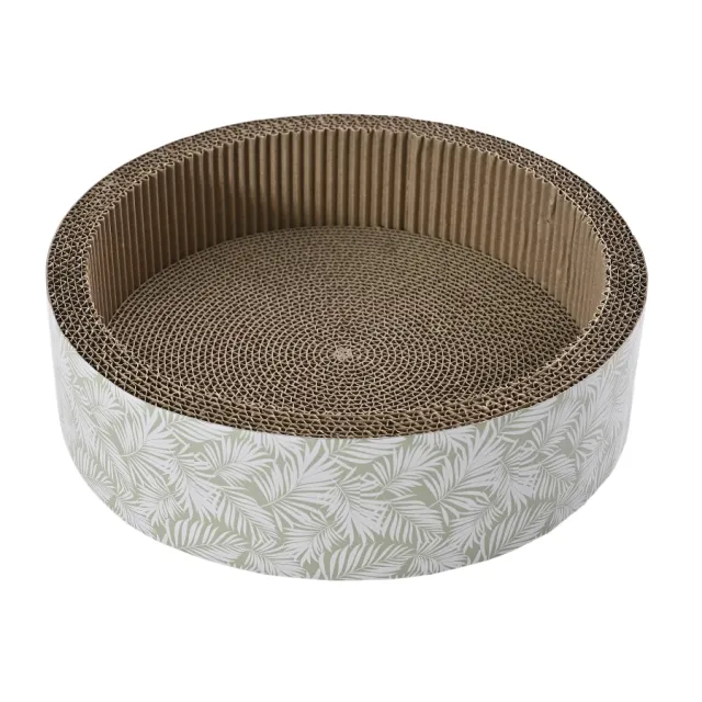 Domingo Drum Cardboard Scratcher Botanic