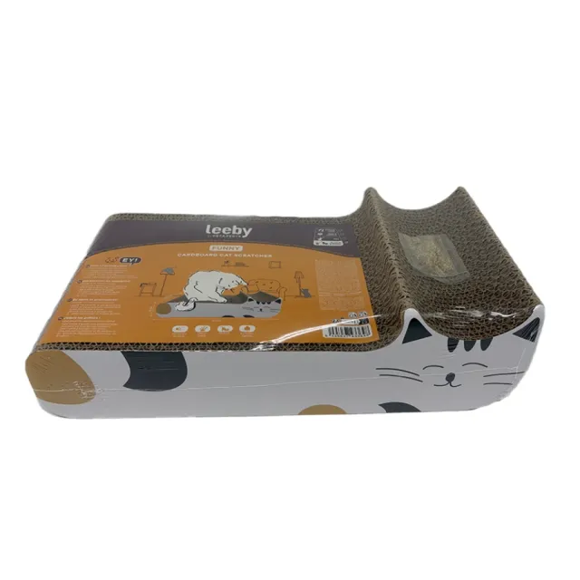Kira White Cat Cardboard Scratcher