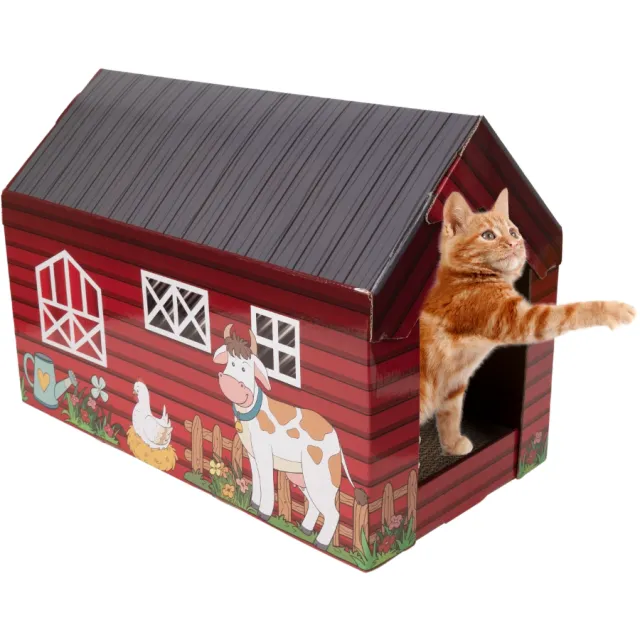 Hattie House Cardboard Scratch & Snooze