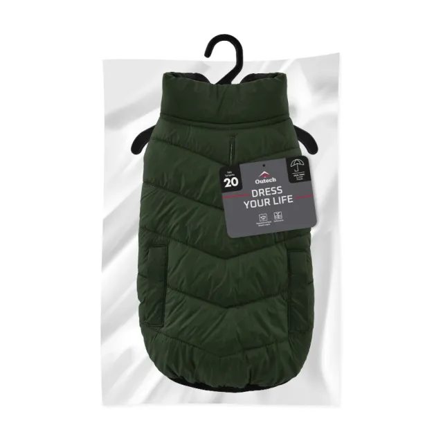Chaqueta Outech Puffer Green Pockets T-20