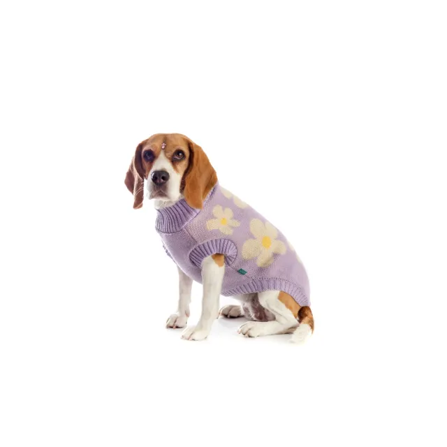 Lmb Sweater Lila Flores Talla L