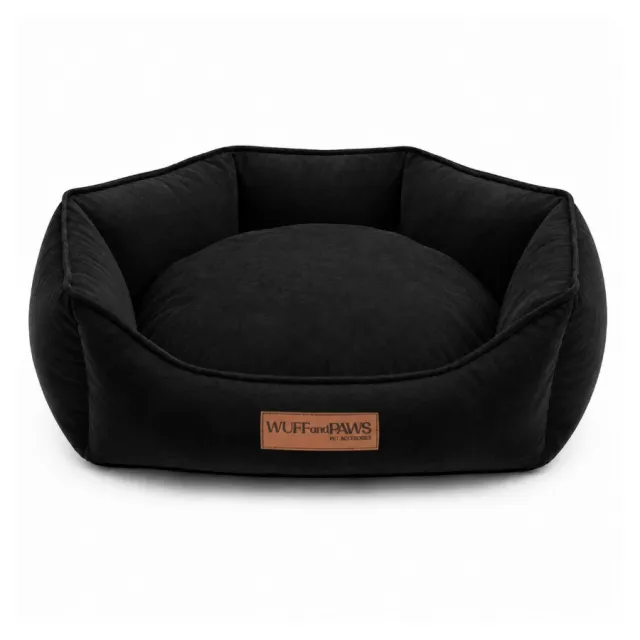 Cama Wuff And Paws Velour Dreams Negro Talla M