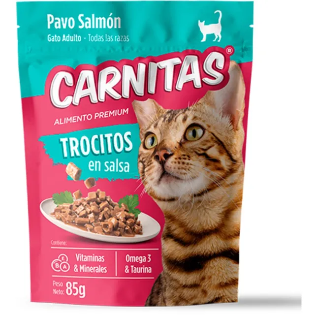 Carnitas Ap Gato Trocitos En Salsa Pavo Salmon x 85 g