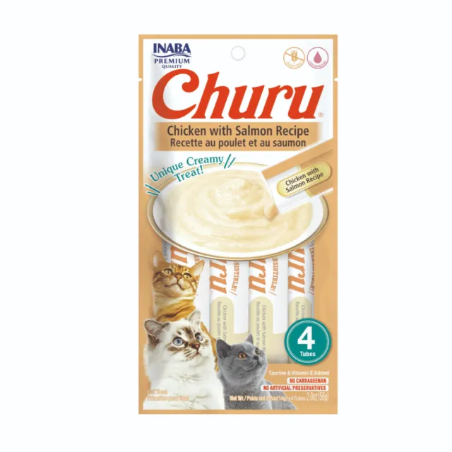 Churu Gato Pollo Con Salmón (4 Unidades)