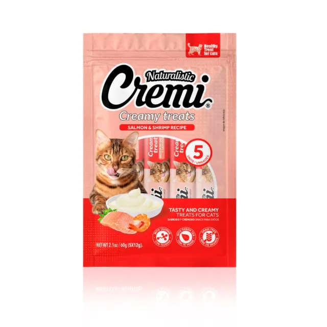 Naturalistic Cremi Receta De Salmón Y Camarones (5 Unidades)