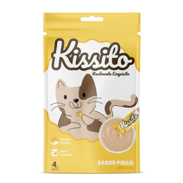 Kissito Cremosito Snack Cremoso Pollo Bolsa 56Gr