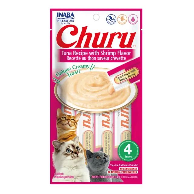 Churu Gato Tuna/Shrimp (4 Unidades)