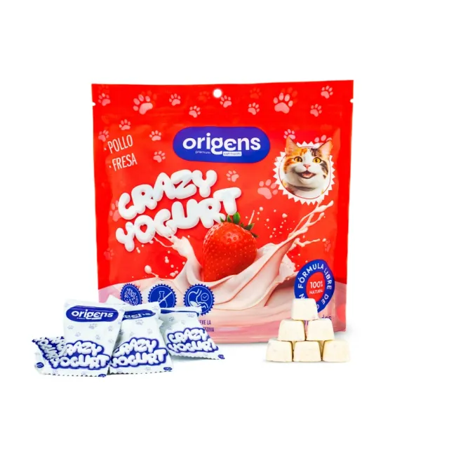 Snack Gatos - Crazy Yogurt Pollo & Fresa