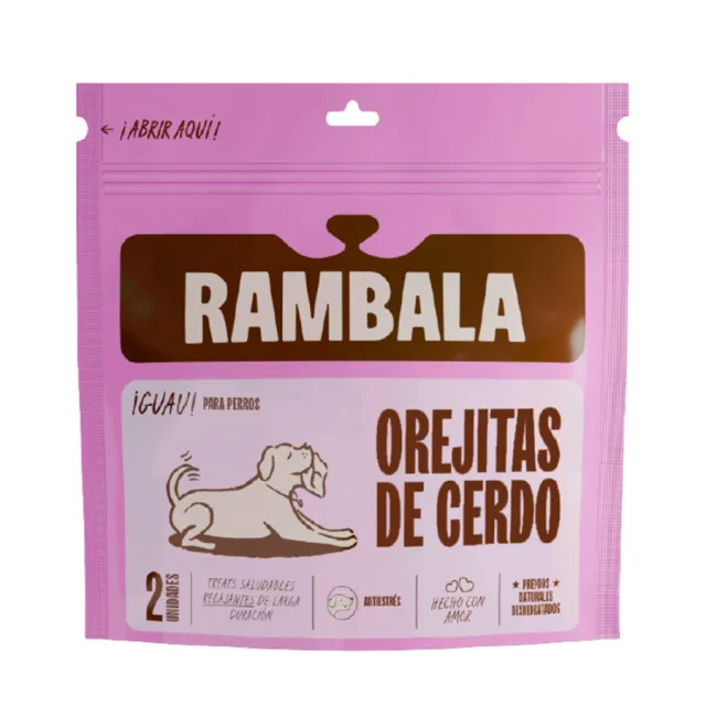 Rambala Treats Deshidratados Orejitas De Cerdo (2 Unidades)