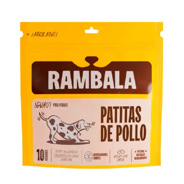 Rambala Treats Deshidratados Patitas De Pollo (10 Unidades)