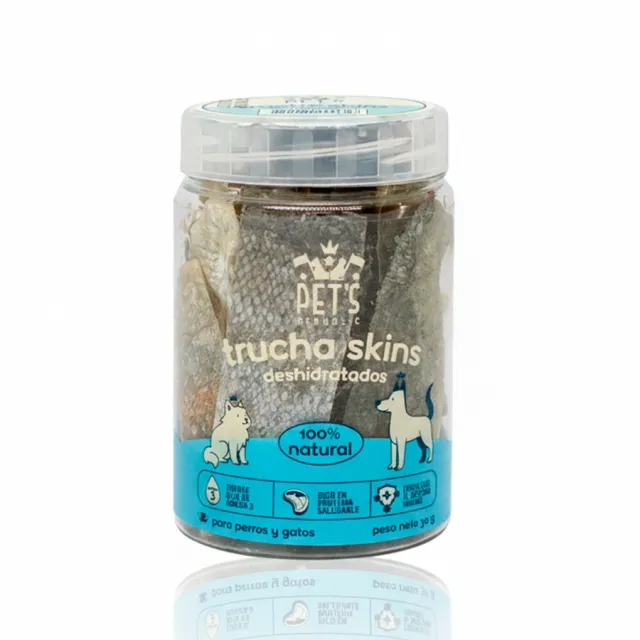 Pet's Republic Trucha Skins Piel De Trucha Deshidratada 30 Gr
