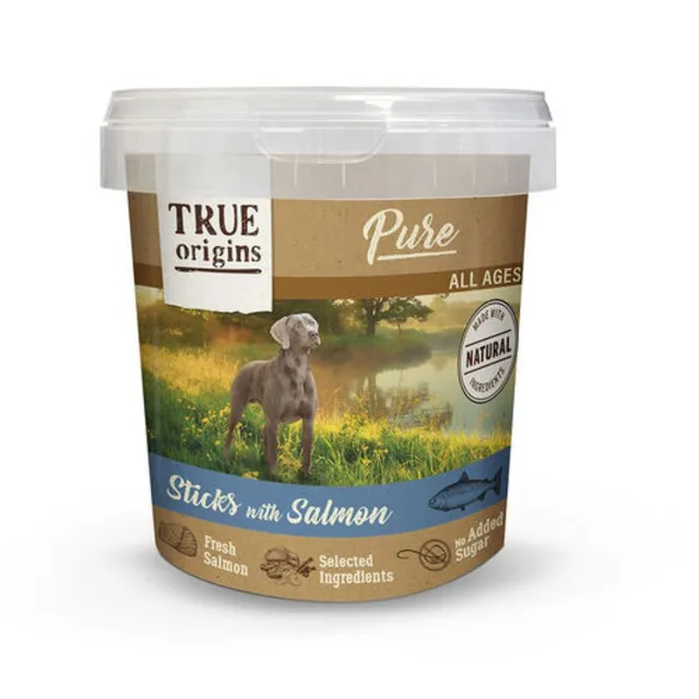 True origins pure perro sticks salmón 800GR