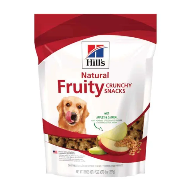 Hills sd canine crunchy fruity snacks apples & oatmeal 8oz (227 gr)