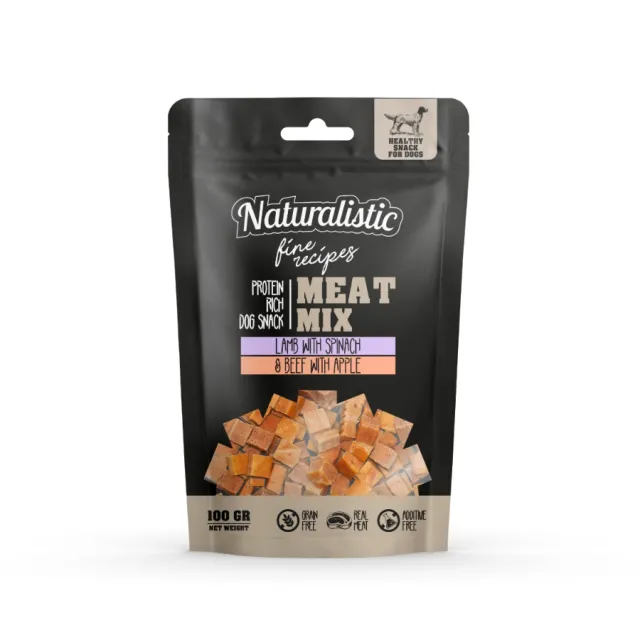 Naturalistic Fine Recipes Meat Mix Cordero Con Espinaca Y Res Con Manzana 100 g