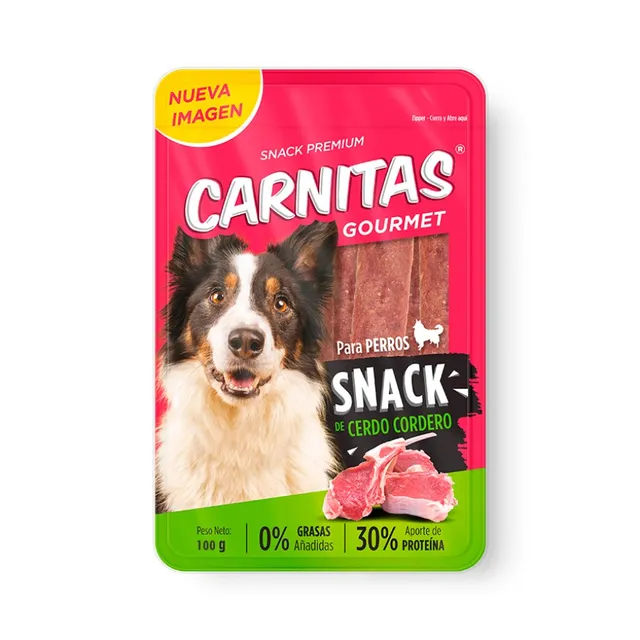 Carnitas Gourmet Perro Sabor Cerdo Y Cordero x 100 g