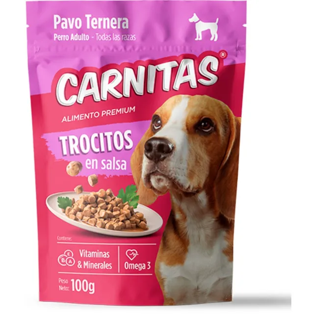Carnitas Ap Perro Trocitos En Salsa Pavo Ternera x 100 g