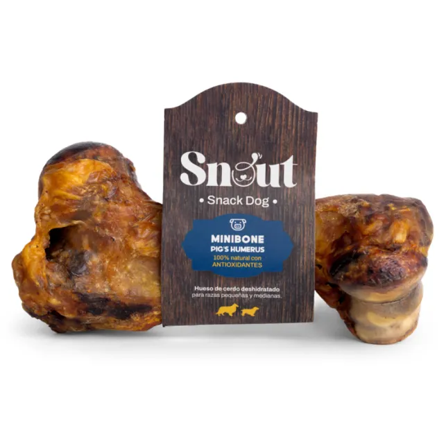 Snout Hueso Deshidratado Minibone Natural De Cerdo