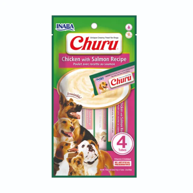 Churu Perro Chicken/Salmon (4 Unidades)