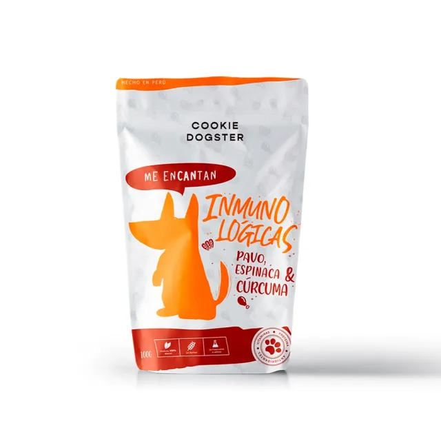 Cookie Dogster Inmunológicas Pavo, Espinaca Y Cúrcuma 100 g