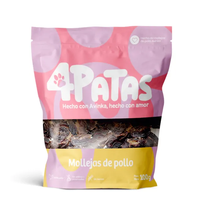 4 Patas Molleja De Pollo Deshidratada X 100 Gr