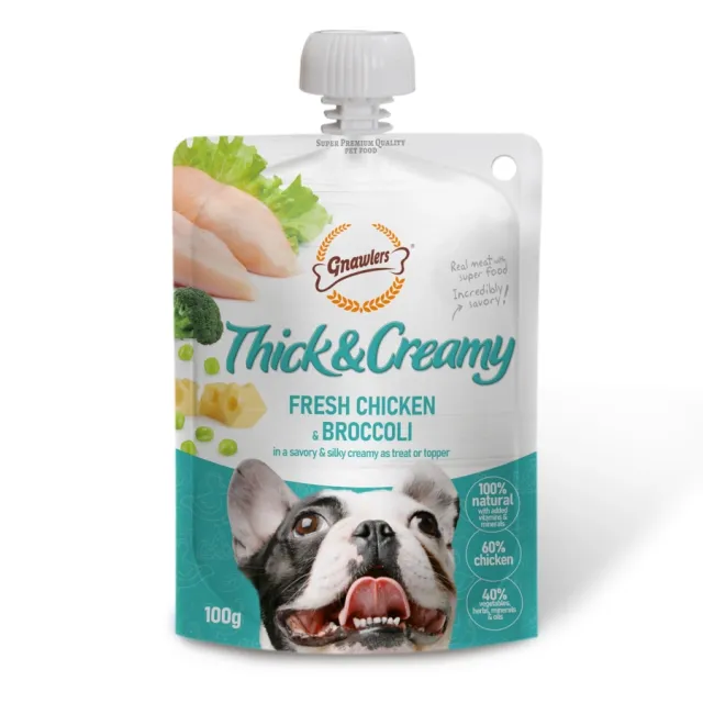 Gnawlers Thick & Creamy Pollo Y Brocoli (100 Gr)