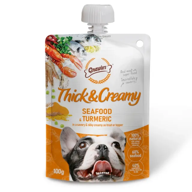 Gnawlers Thick & Creamy Mariscos, Pescado Y Curcuma (100 Gr)
